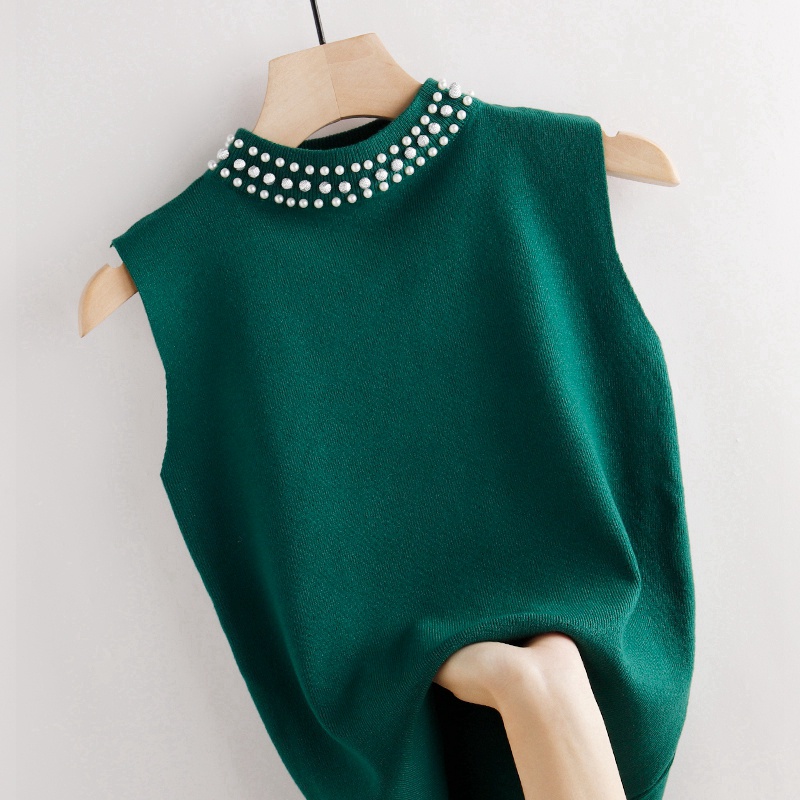 K Knitted Vest Women's Sling Inner Sleeveless Bottoming Shirt Top ...