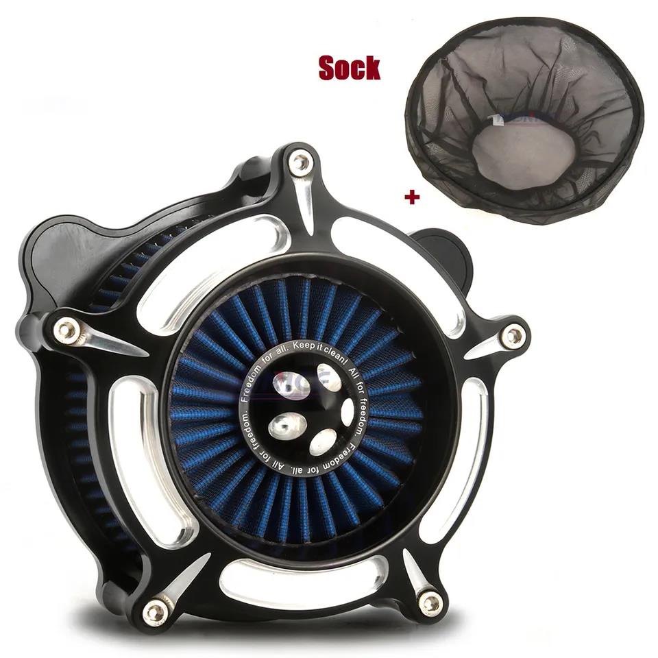 Contrast Cut spike turbine Air Cleaner filters for harley Sportster