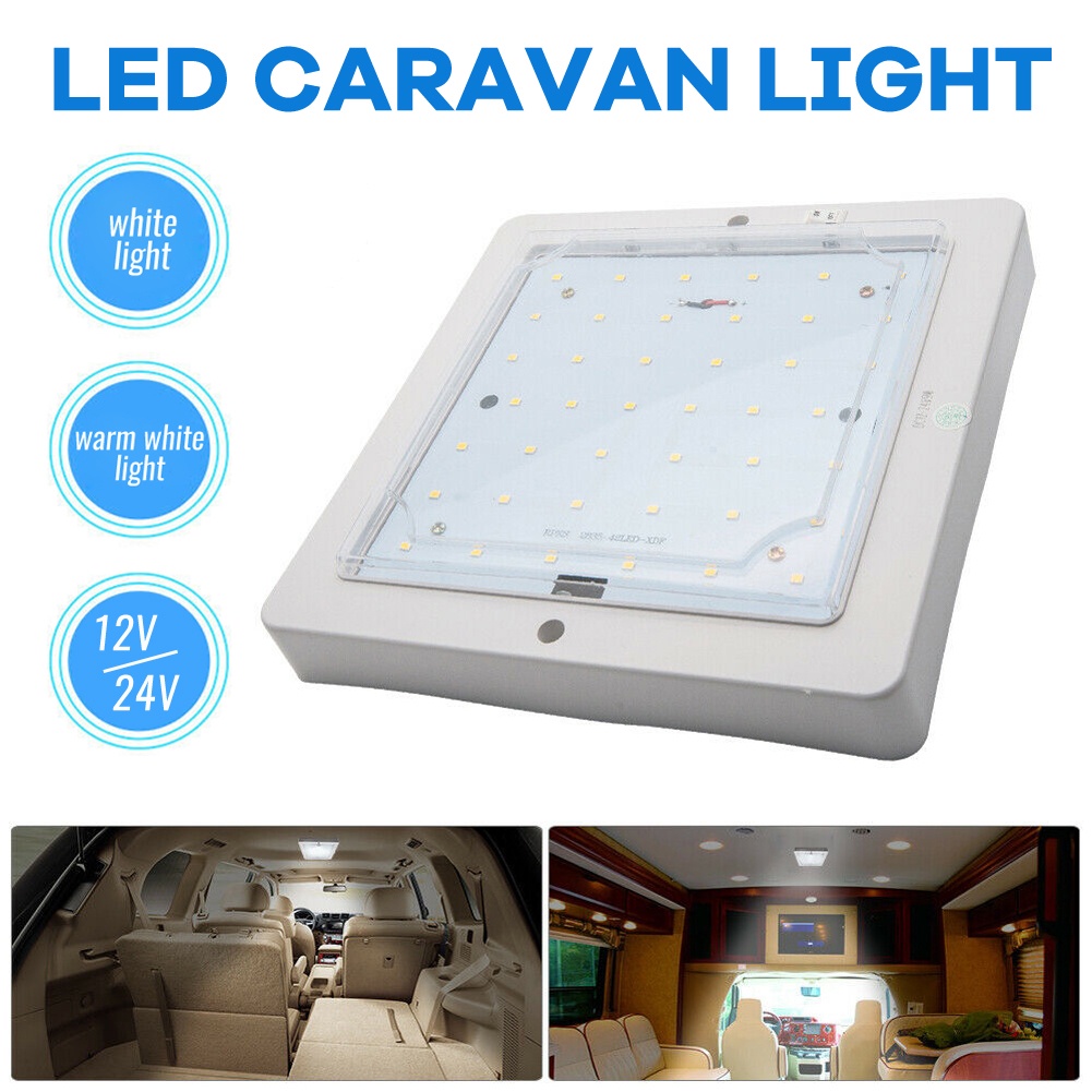 9W 12V Car Caravan RV LED Roof Ceiling Interior Lamp Dome Light motor