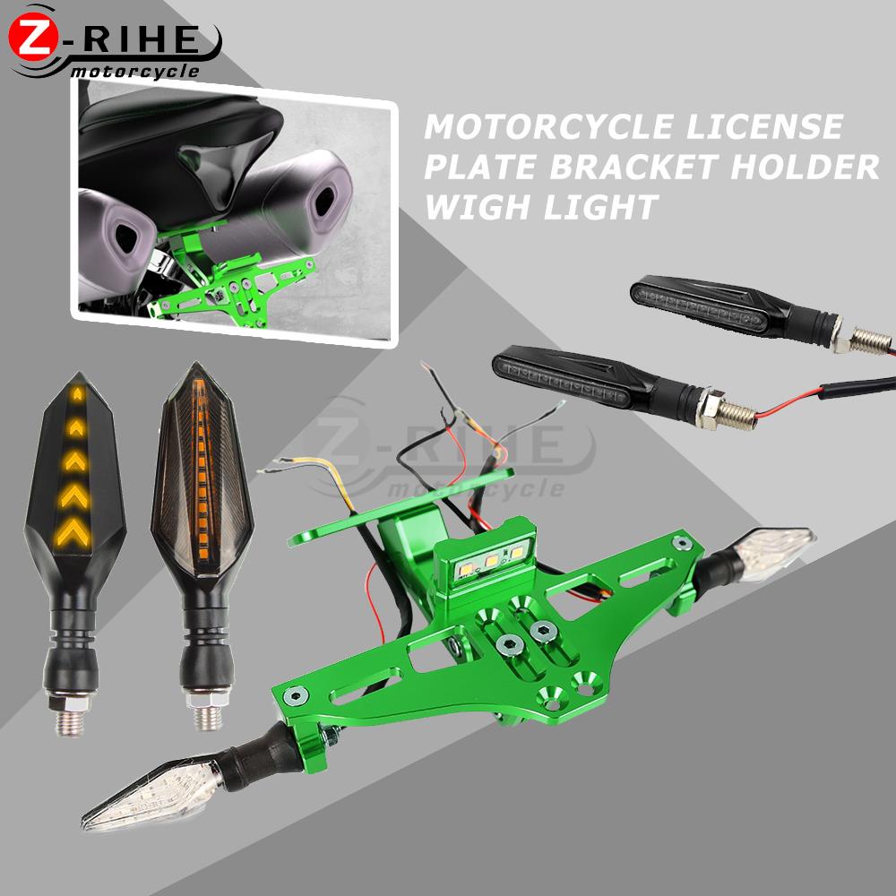 Universal Tail Tidy License Plate Bracket For Kawasaki Z750/Z800/Z900/Z1000/Ninja 400
