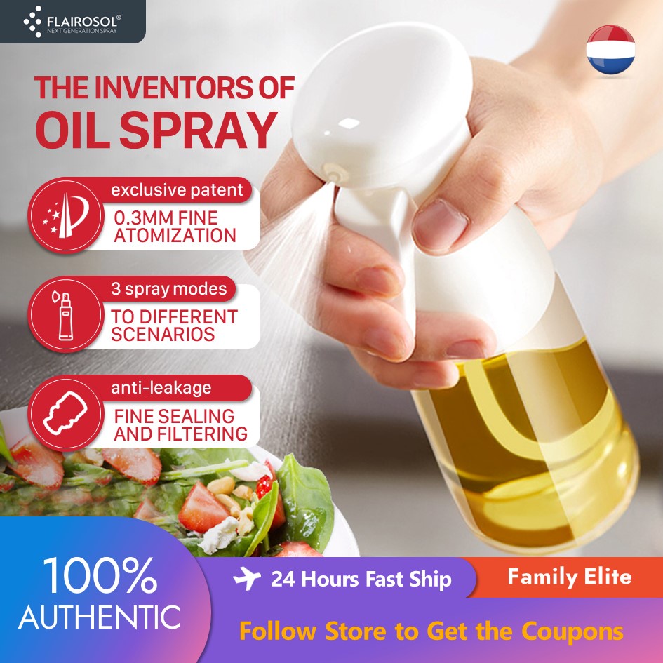 FLAIROSOL Oil Spray Bottle UltraFine Atomization Oil Bottle Kitchen