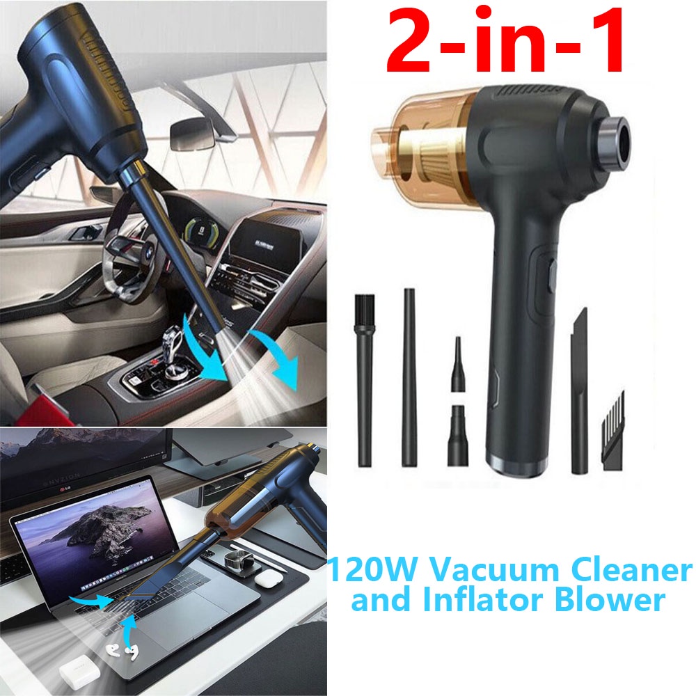 car vacuum cleaner with blower and suction