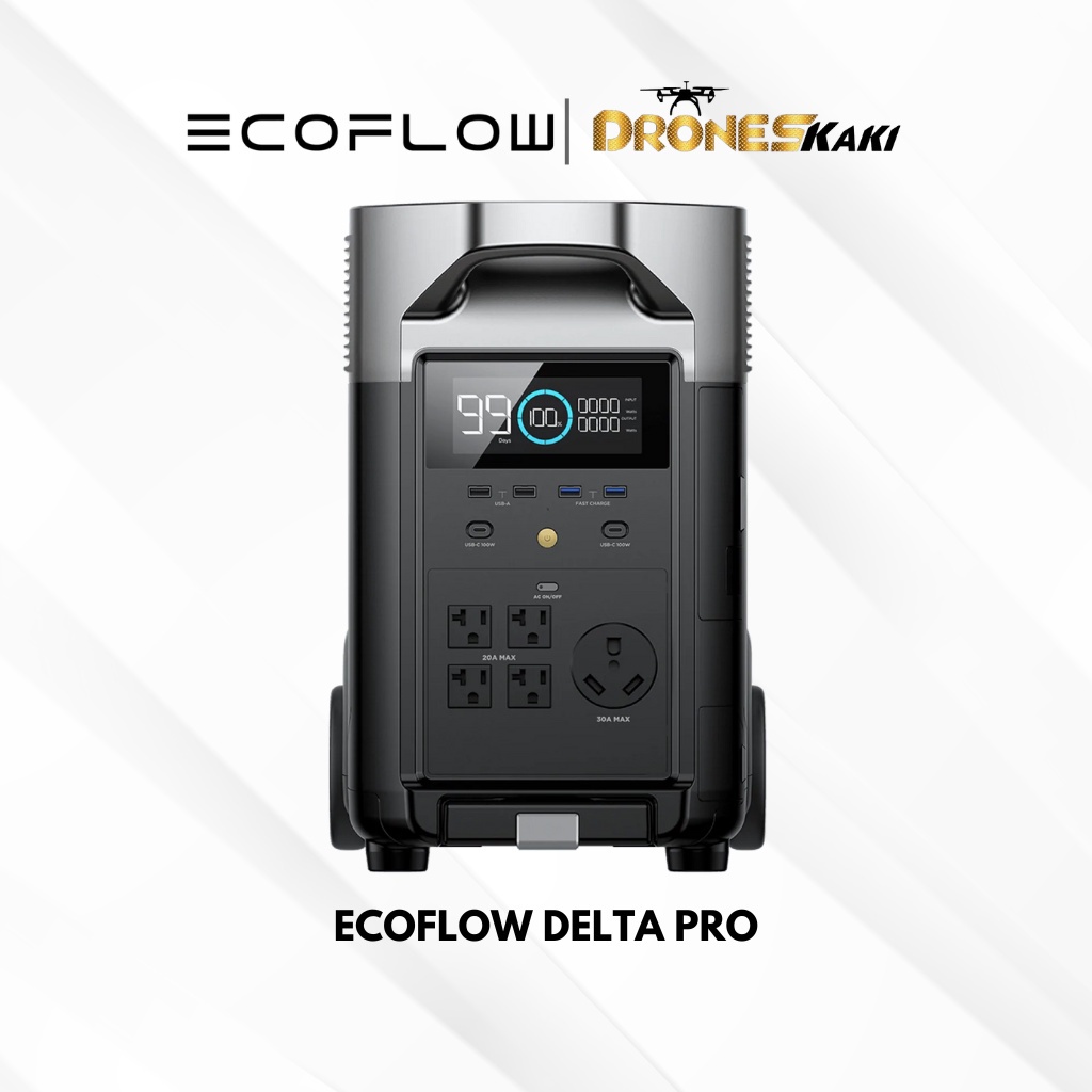 EcoFlow Delta Pro Portable Power Station 3600W (Peak 7200W) 3600Wh Fast ...