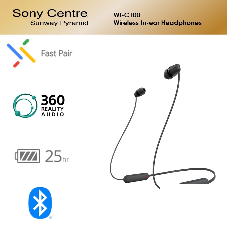 Sony WI-C100 Wireless In-Ear Headphones With Built-in Microphone - View #13