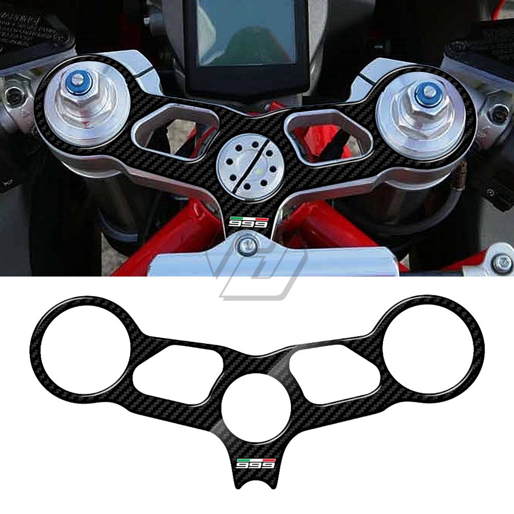 Motorcycle Carbon-look Top Triple Clamp Yoke Sticker For Ducati 999 ...