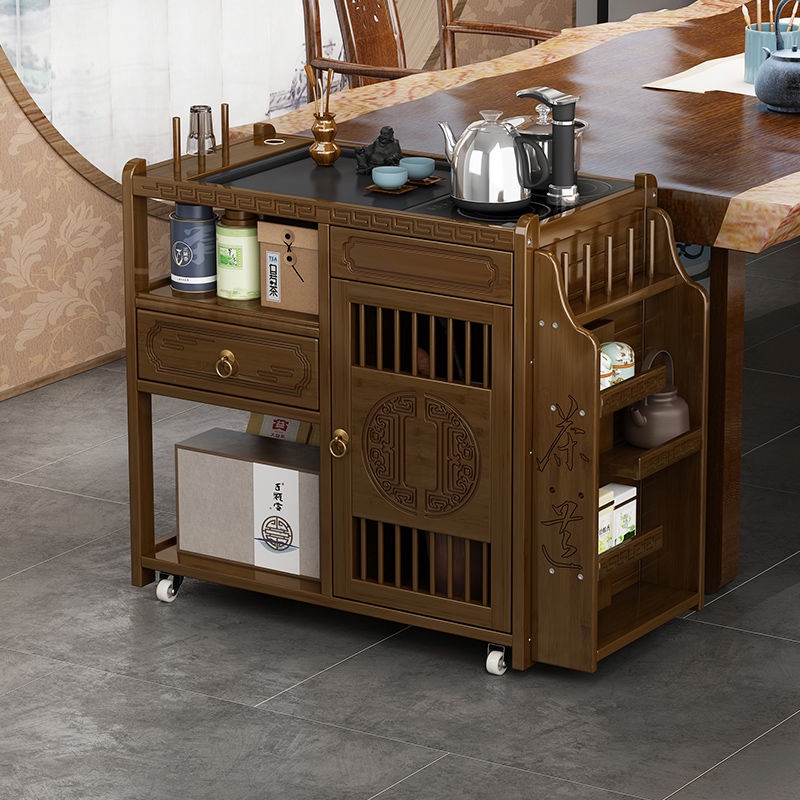 ¤Tea Table Tea Table Mobile Tea Making Cart Integrated Home Living Room ...