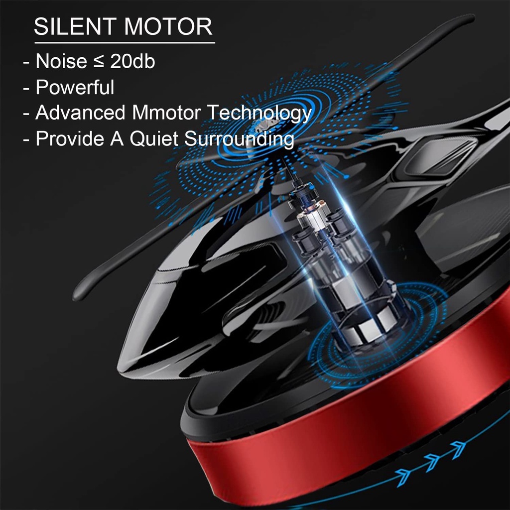Car Air Freshener Diffuser Solar Aircraft Auto Dashboard Interior Air ...