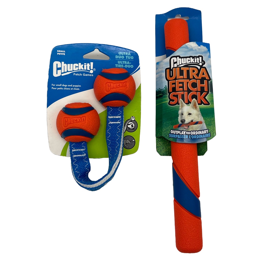 Petmate Chuckit! Ultra Duo Tug / Fetch Stick for Dogs Pair of Chuckit ...