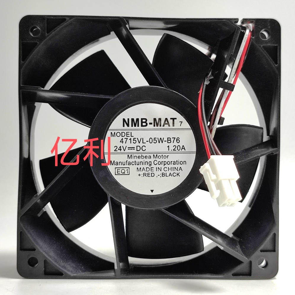 Nmb 4715VL-05W-B76 24V 1.20 A 12CM 12038 ACS880 Inverter Cooling Fan ...