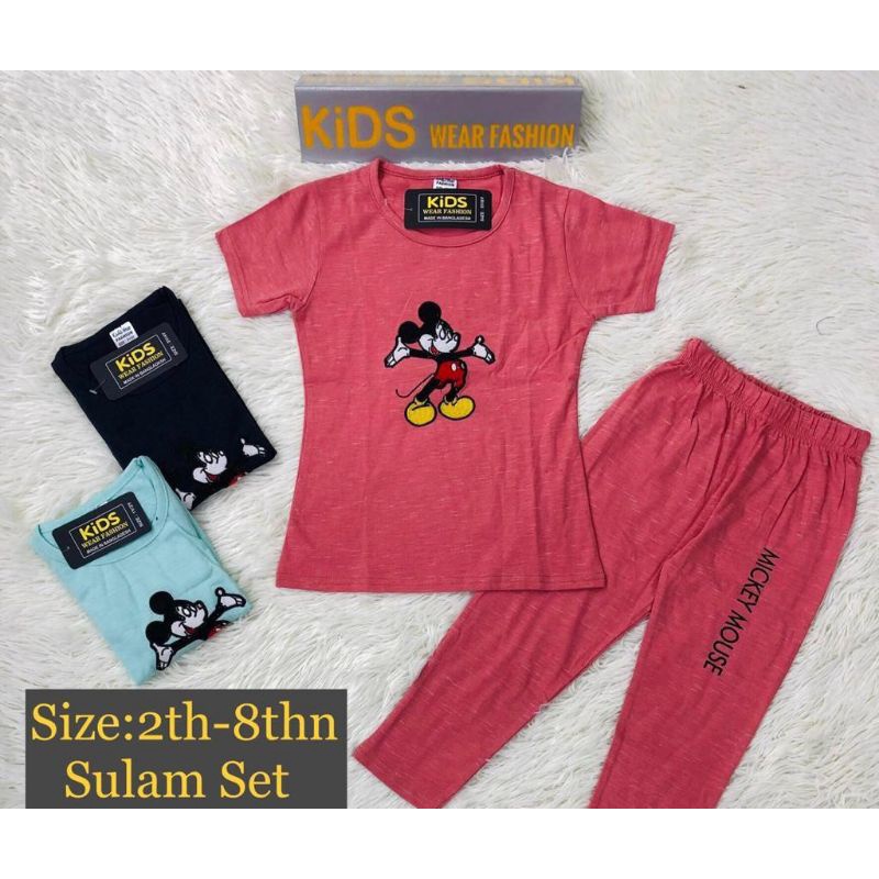 [KIDS] SET BAJU BUDAK PEREMPUAN / PLAYSET KIDS GIRL / MICKEY / DORAEMON ...