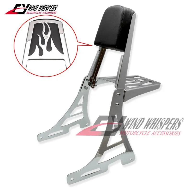 Sissy Bar Backrest Luggage Rack Fit For Harley Sportster - View #13