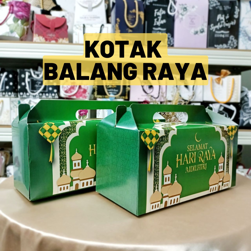 [READYSTOCK] 10PCS KOTAK BALANG RAYA / KOTAK KUIH RAYA / GIFTBOX RAYA ...
