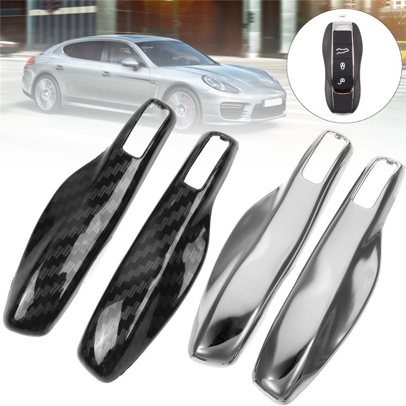 thumbnail image 2 of 3-Pack ABS Plastic Remote Key Cover Case Fob For Porsche Panamera Cayenne Macan 911 2 of 4