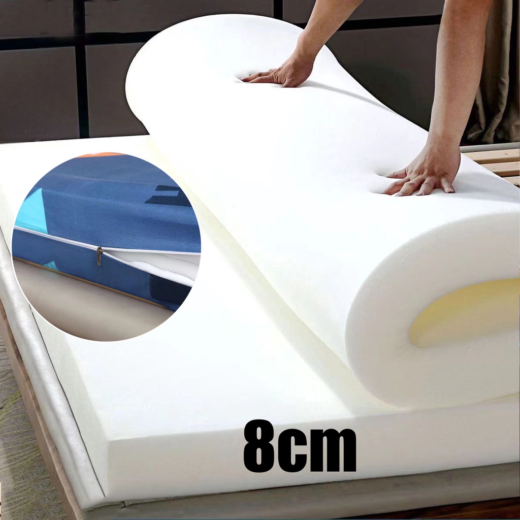 8cm 35D Upholstery Sponge Foam Mattress Topper Slow Rebound Bed Tatami ...