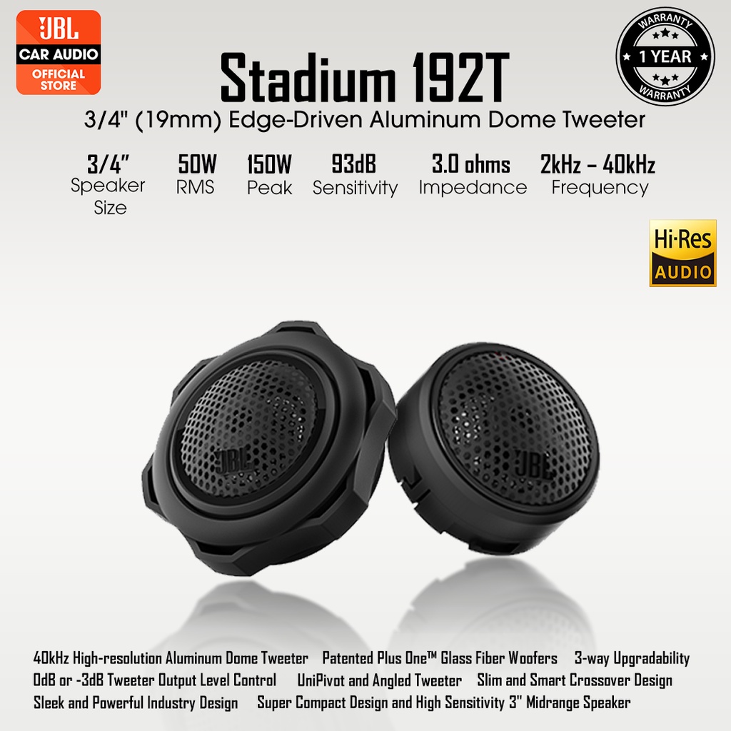 Jbl Stadium T Hi Res Audio Mm Edge Driven Aluminum Dome