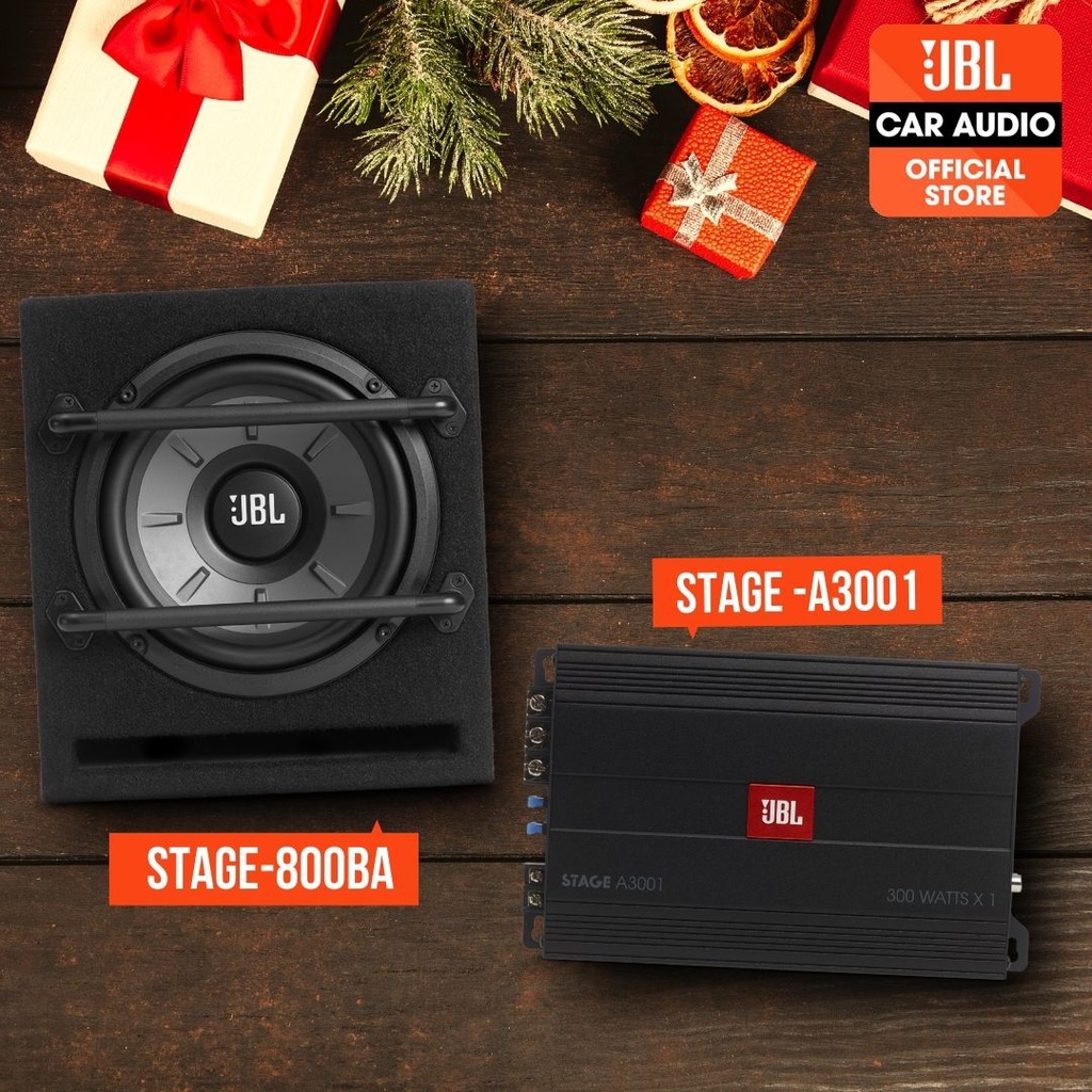 JBL Stage Series Bundle Subwoofer Stage800BA + MonoblockA3001