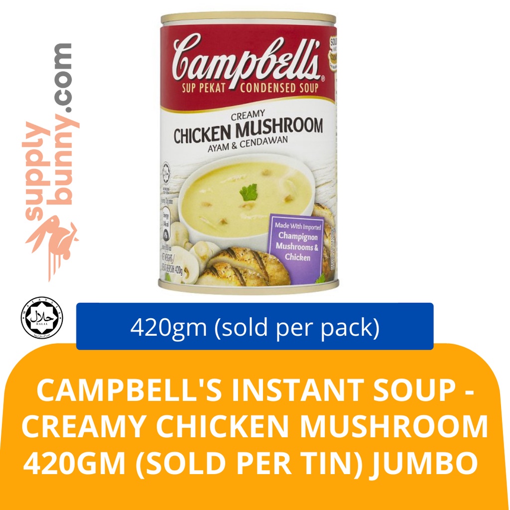Campbell's Instant Soup - Creamy Chicken Mushroom 420gm (sold per tin