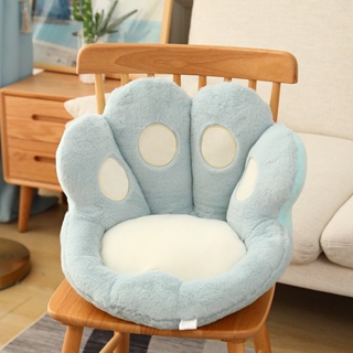 Cute Seat Cushion, Lazy Sofa Cat Paw Shape, Office Chair Cushion, Floor  Pillow Cushion with Backset, Bear Paw Office Chair Cushion for Dining Room