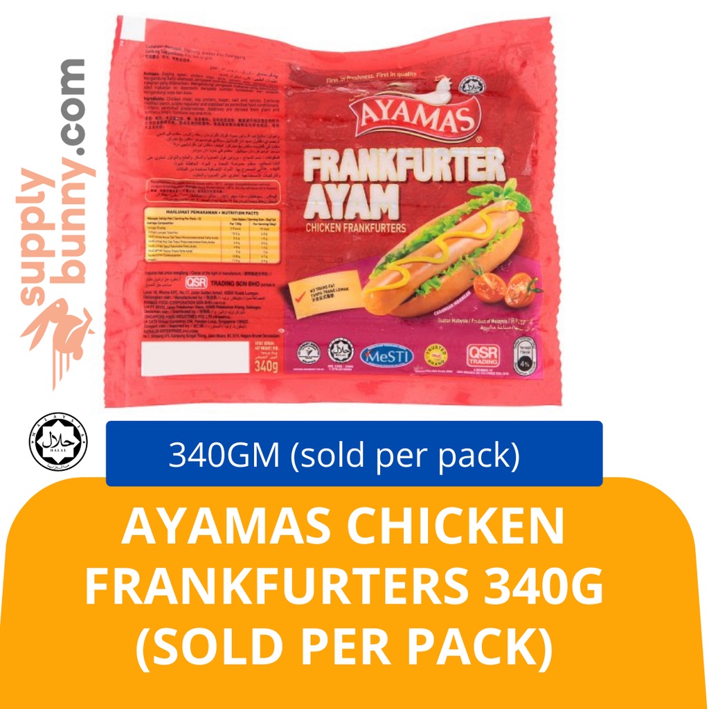 Ayamas Chicken Frankfurters 340g (sold per pack) Halal Halal Shopee
