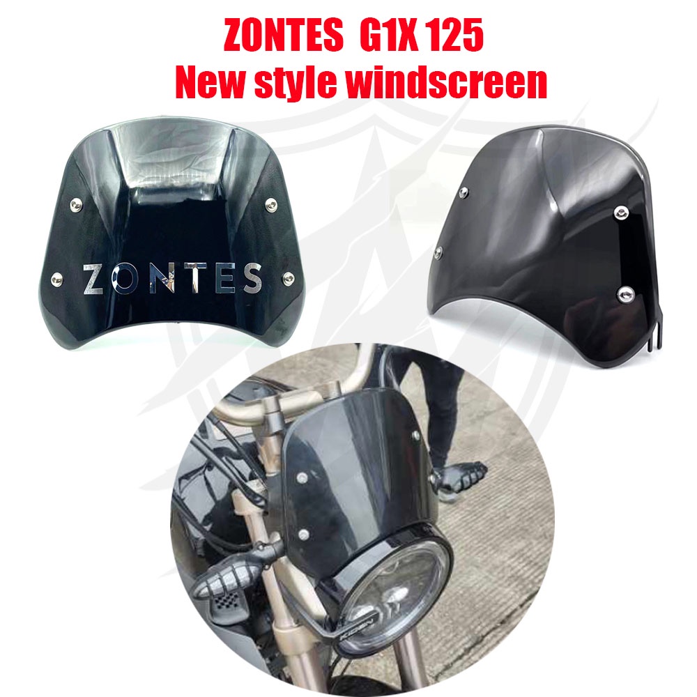 New Style Retro Motorcycle Style Windshield 2022 FOR Zontes G1 125 G1