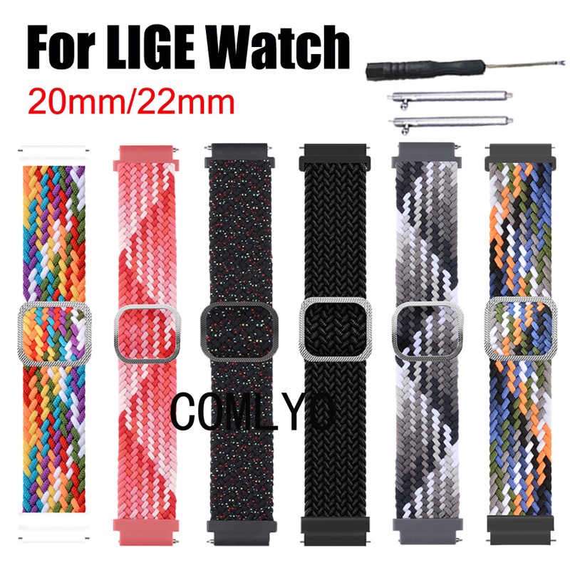 For LIGE Watch Strap Nylon Women Men Band Sports Soft Bracelet