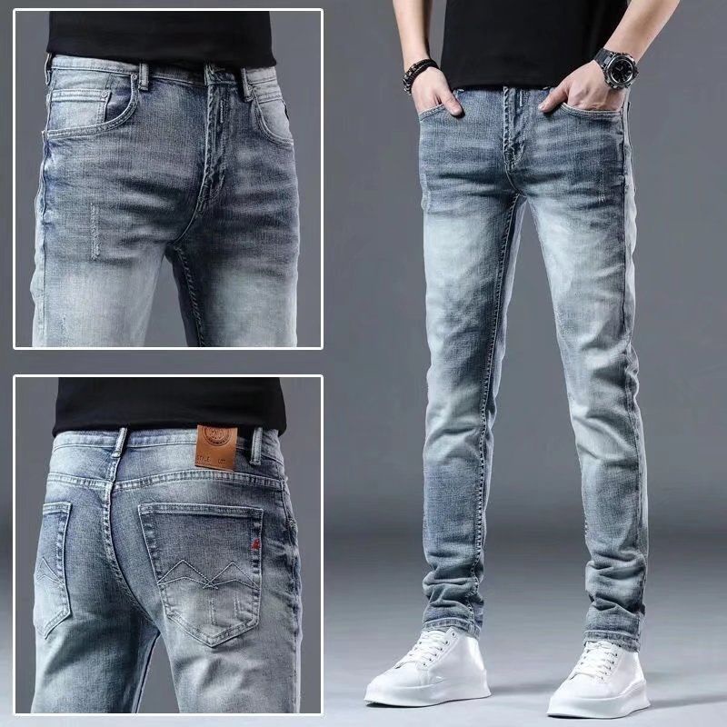 High Quality Men Jeans Men's Jeans lelaki Men Slim Fit Skinny Denim ...