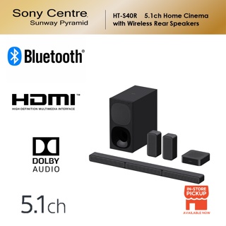 Sony HT-S40R 600W 5.1ch Home Cinema Soundbar with Wireless Rear HTS40R S40R  HT S40R