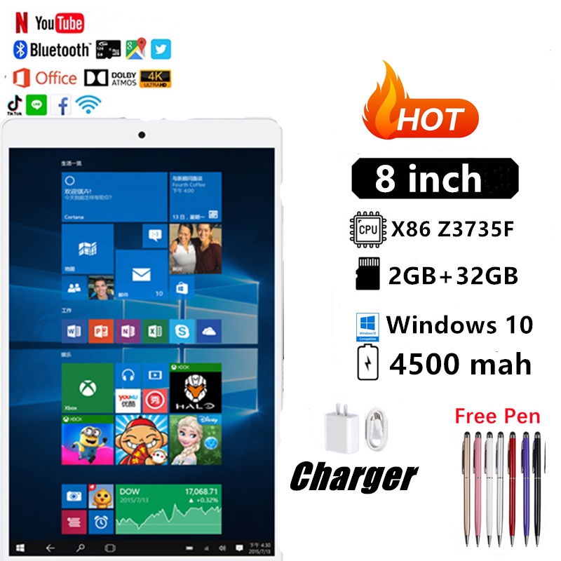 New Arrival Windows 10 System 8 Inch X80 HD Mini Pocket Tablet 2G+32G