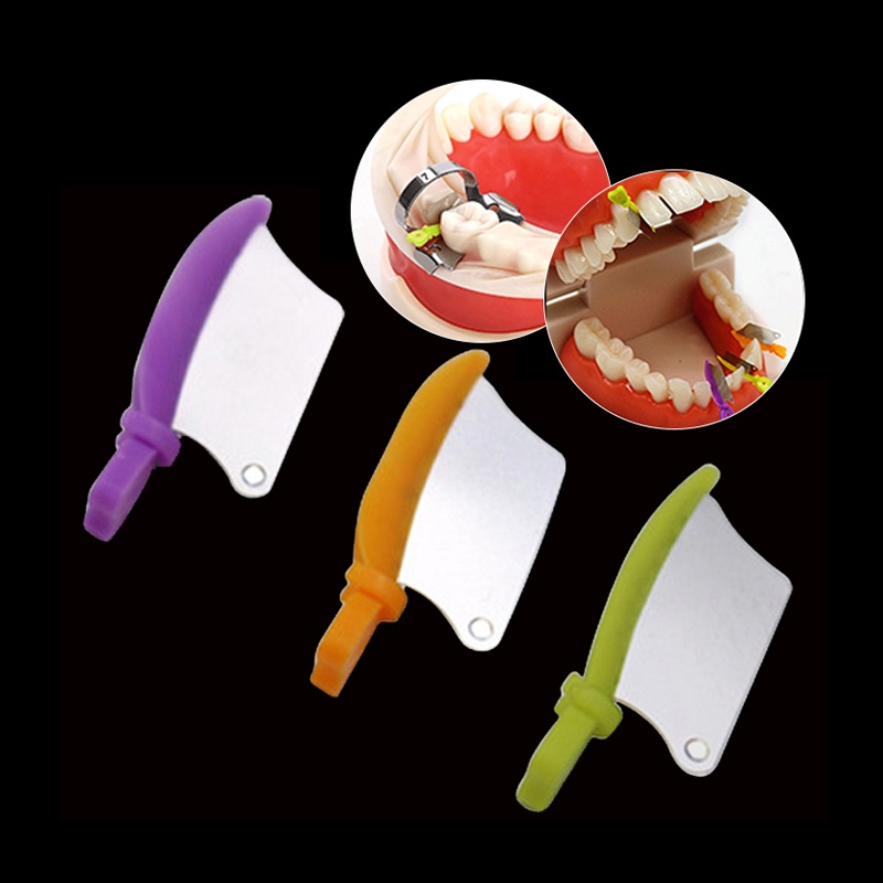 50pcs/box Dental Wedge Knife Prime Teeth Interproximal Plastic Wedges
