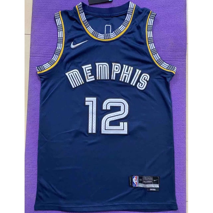 new men’s Memphis Grizzlies 12 Ja Morant embroidery basketball jerseys