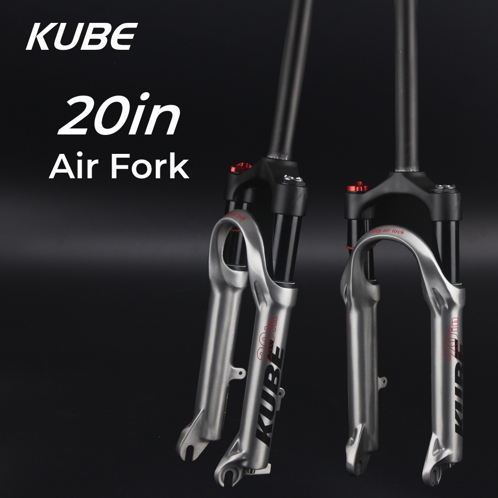 KUBE Mountain Bike Shock Absorber Air Fork Hard and Soft Adjustable
