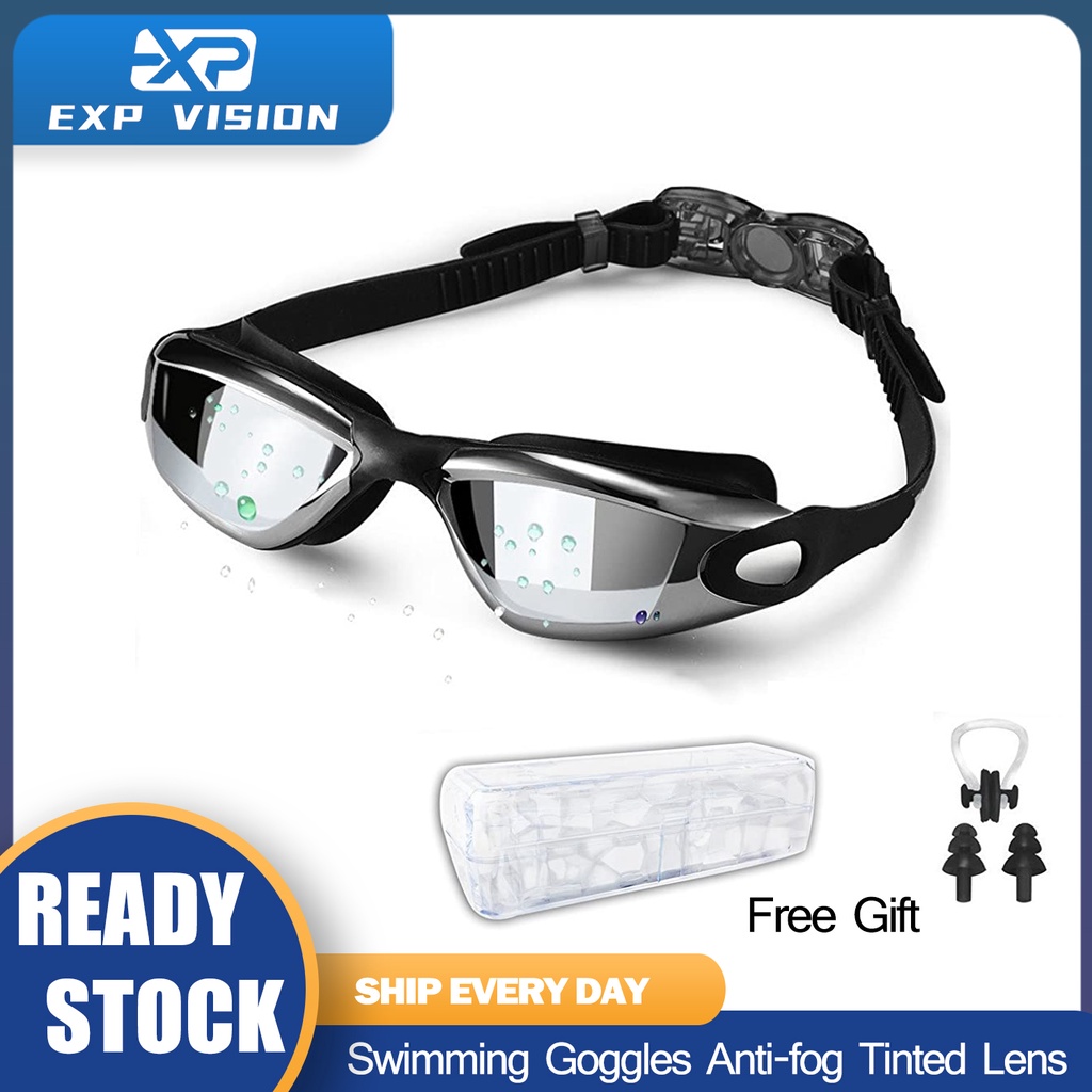 EXP VISION Goggle Swimming Adult Swimming Goggles Antifog Tinted Lens