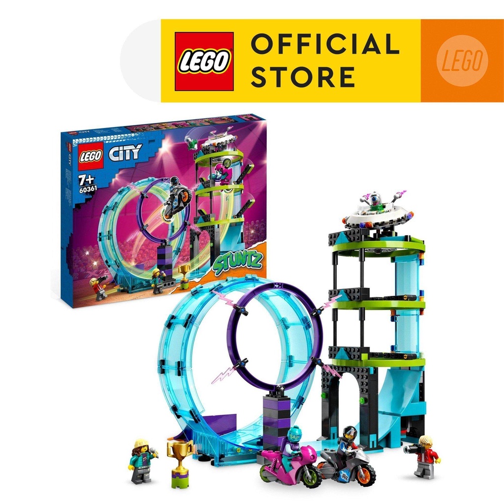 LEGO® City 60361 Ultimate Stunt Riders Challenge Building Toy Set (385 ...
