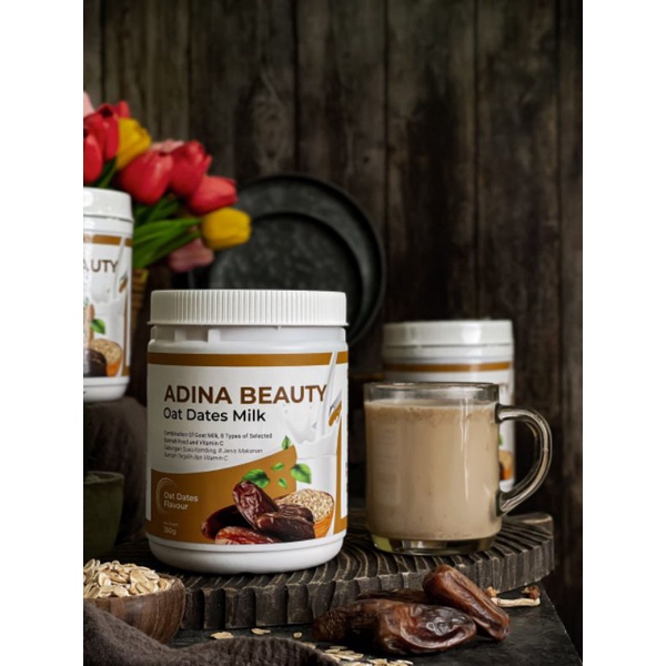 Adina Beauty HQ Susu Kurma Oat Premix Meal Replacement untuk kesihatan