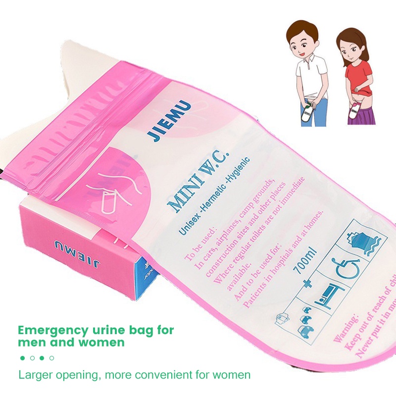 4PCS Car Urine Bag Vomit Bags Mini Mobile Toilets Handy Unisex