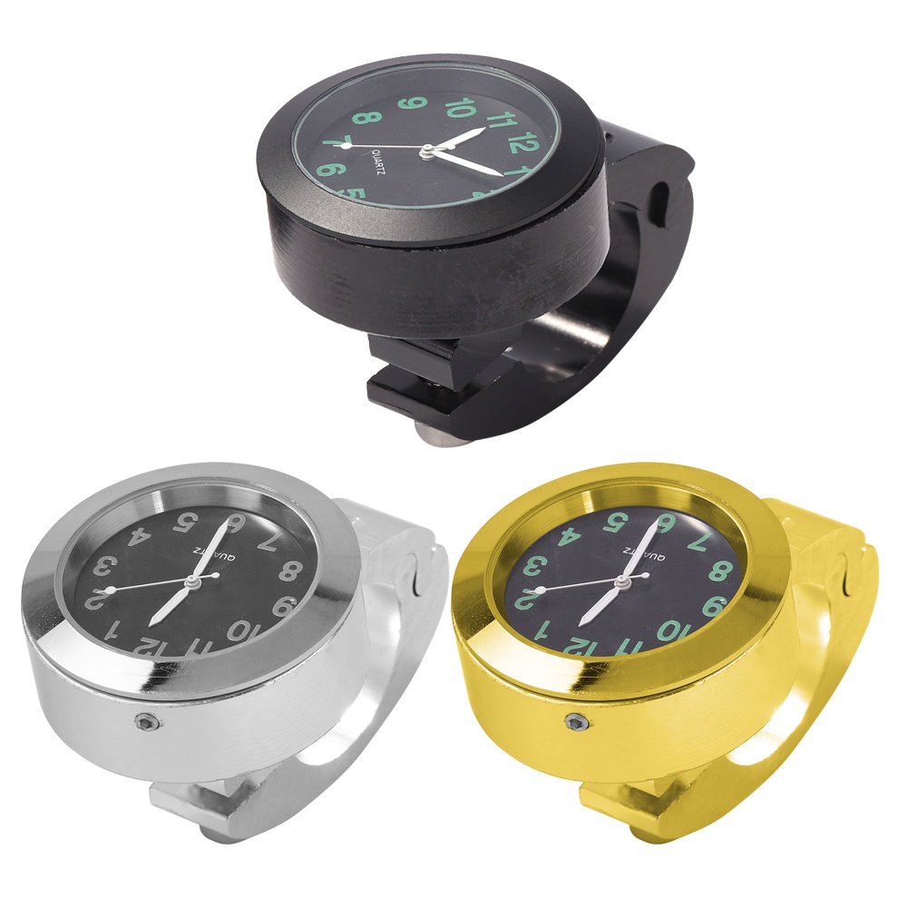 Aluminum Alloy Motorcycle Bike Handlebar Waterproof Clock Extension ...