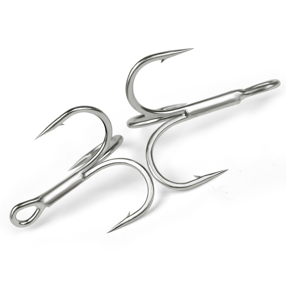 10Pcs/lot 2# 4# 6# 8# 10# 12# 14# Black Fishing Hook High Carbon Steel  Treble Overturned Hooks Fishing Tackle Round Bend | Shopee Malaysia