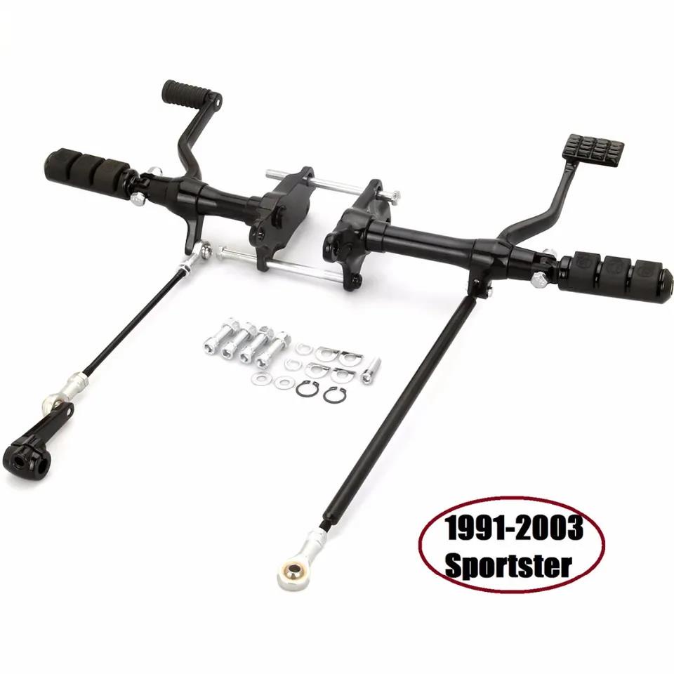 Black Sportster Forward Foot Controls For harley 883 1200 forward