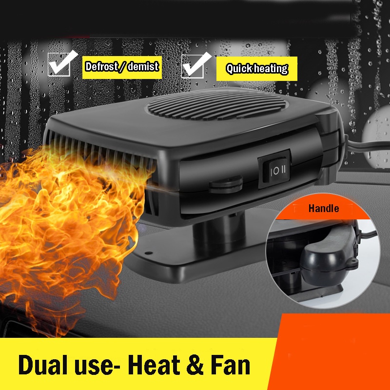 Dual Use 12V DC Car Heater Vehicle Winter Heat Fans Heating Fan Warm