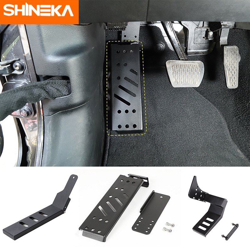 SHINEKA Pedals for Jeep Wrangler JL 2018 Aluminum alloy Car Brake Foot