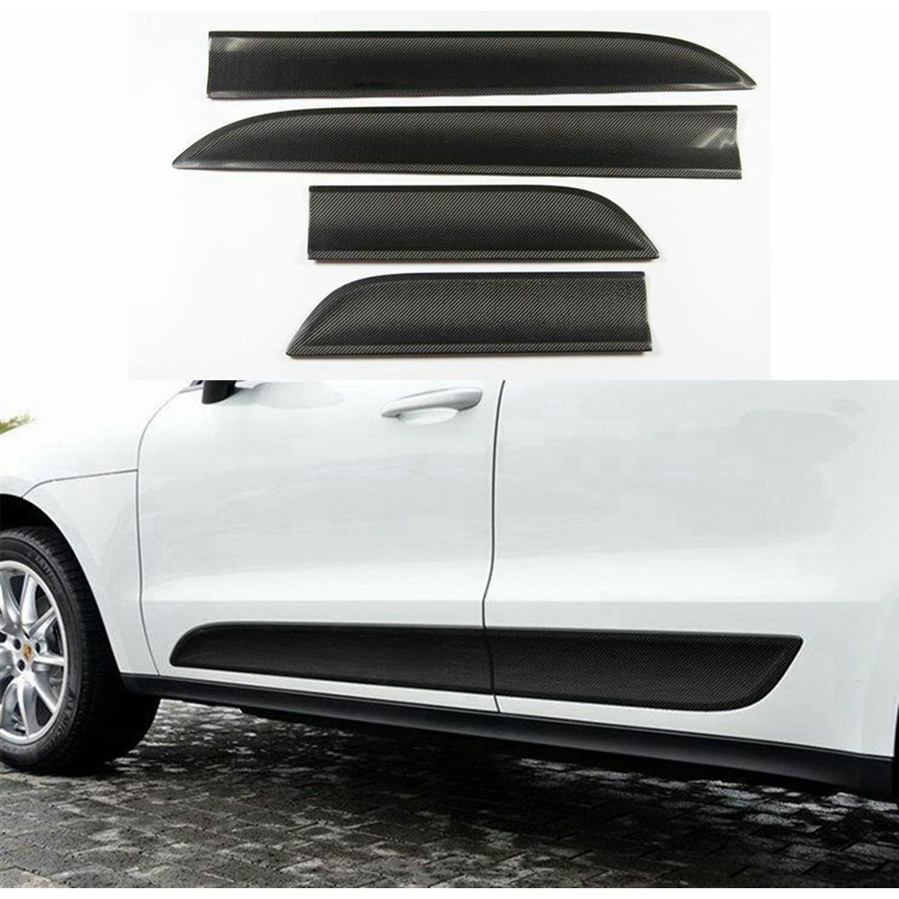 Car Door Protection For Porsche Macan Carbon Fiber Door Plate Cover