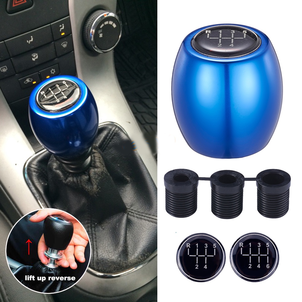 Auto Car 5/6 Speed Manual Lift Up Reverse Gear Shift Knob Aluminum ...