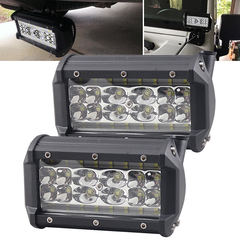 barre led 6000k 5'' cars drive work light 12v 24v ledbar offroad combo ...