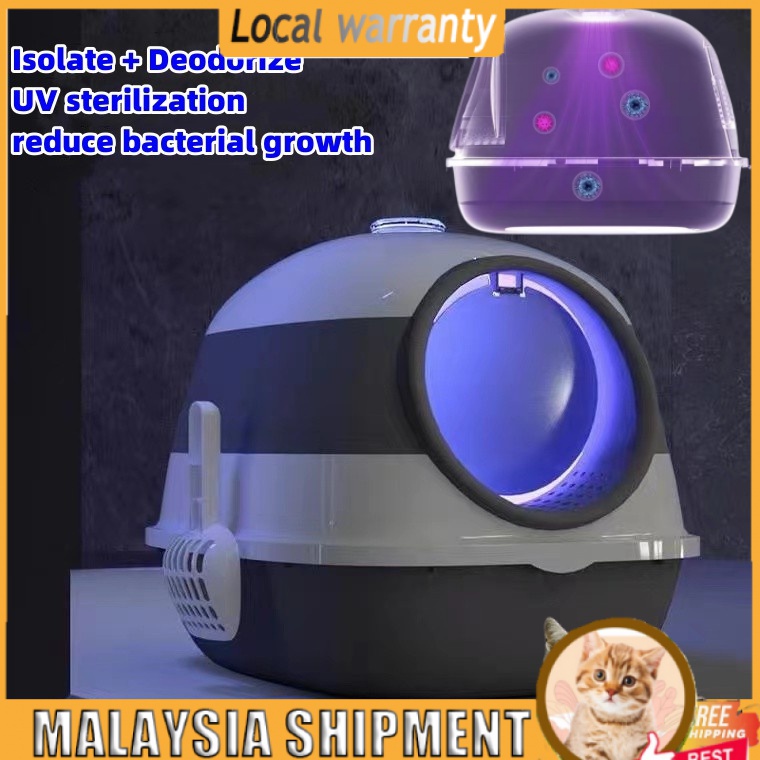 Foldable Eliminator Cat Toilet Litter Box Natural Material Ultraviolet