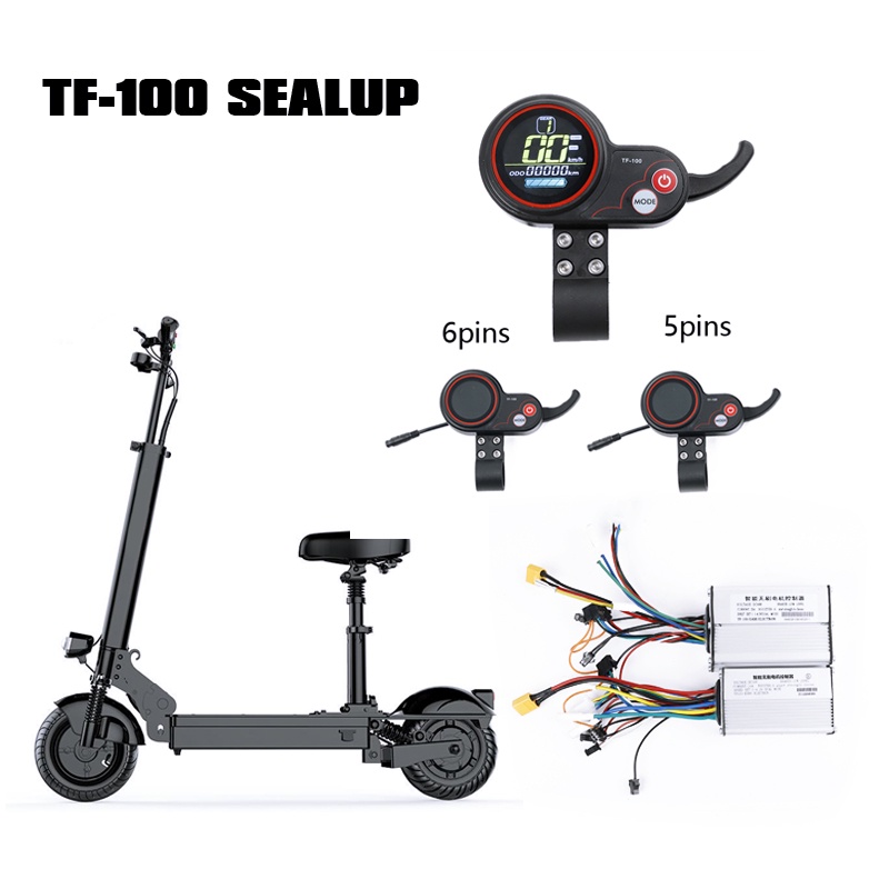 TF‑100 6 Pin Display, 48V TF‑100 Display 6 Pin Communication Instrument for KUGOO M4 Electric Scooter Controller TF‑100 Display