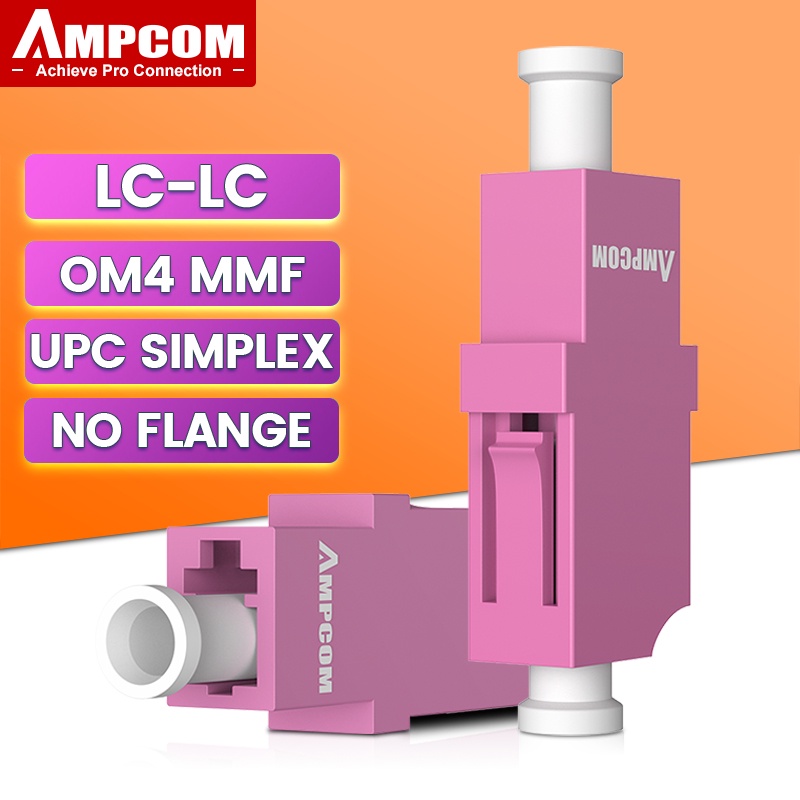AMPCOM LC-LC SC-SC Fiber Optical Coupler Simplex Adapter SMF MMF Female ...