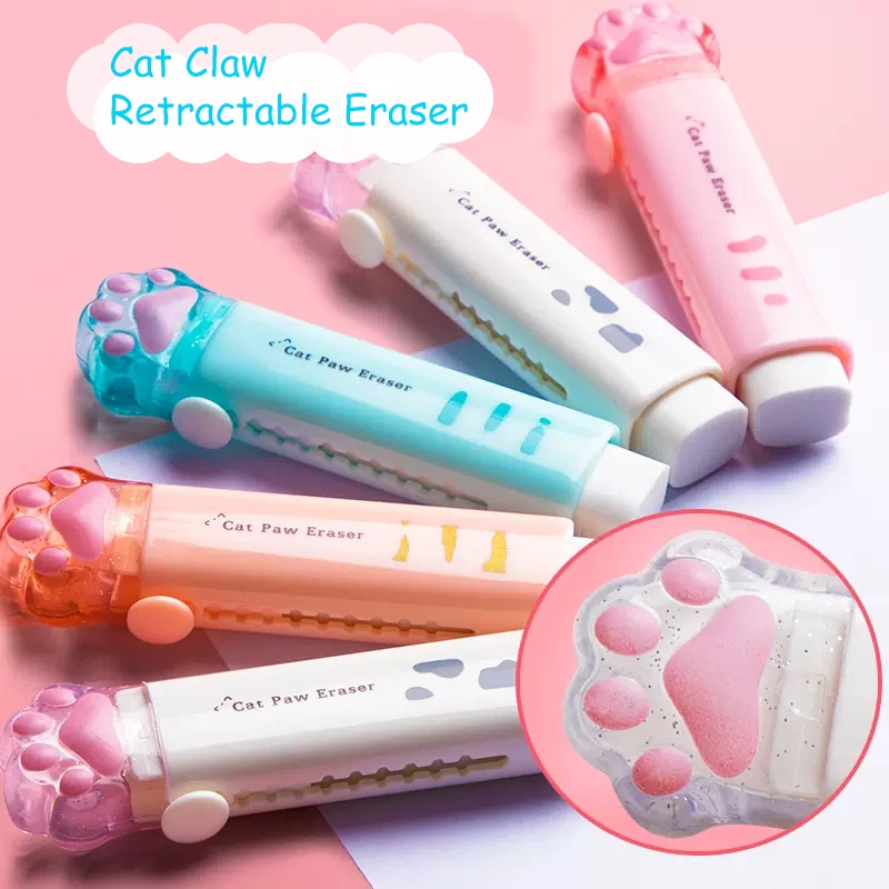 Cat Paw Retractable Eraser