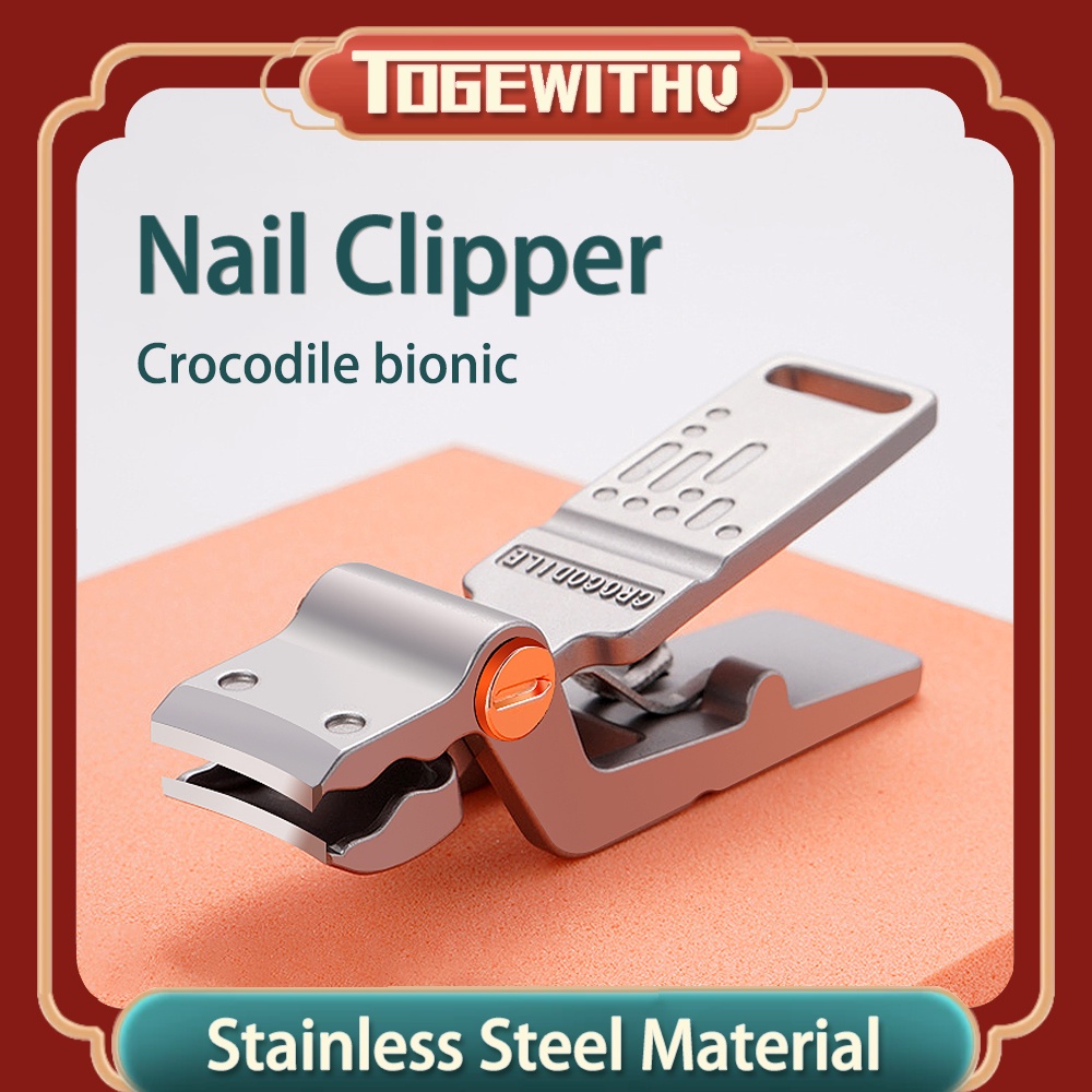 Anti Splash Nail Clipper Nail Catcher Stainless Steel Fingernails Toenail  Cutter