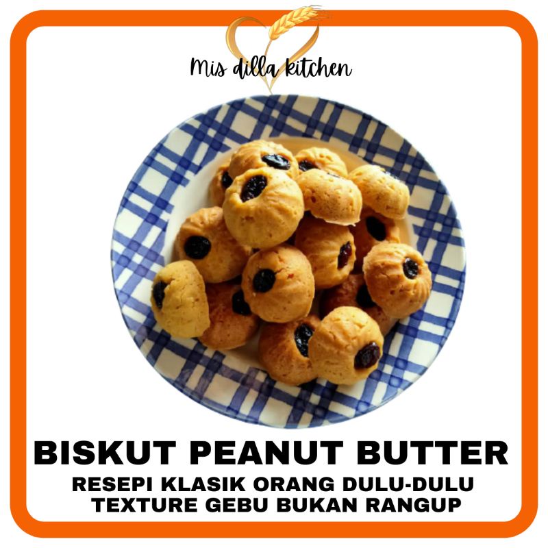 Homemade Kuih Raya 2021 Peanut Butter Cookies Biskut Dengan Mentega ...