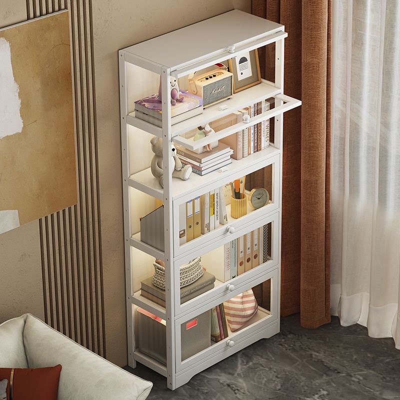 Multi-Layer Glass Floor Display Cabinet Modern Transparent Dustproof ...